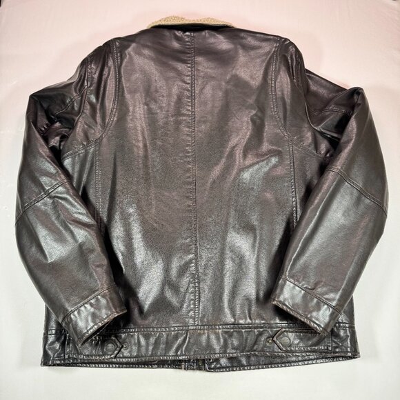 Levi’s Men's Faux Leather Trucker Jacket L - Picture 11 of 15